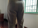 良信誠品西褲男裝高腰寬松深檔商務(wù)休閑西裝褲子薄款直筒垂感抗皺免燙西褲 雙褶款卡其 33 腰圍2尺6 曬單實(shí)拍圖