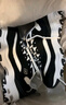 斯凱奇（Skechers）奶茶熊男鞋老爹鞋情侶百搭休閑熊貓鞋男輕便 黑色/白色/BKW 41 曬單實(shí)拍圖