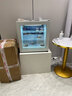 冰星零下-25度冰激凌冷凍展示冰柜小型迷你雪糕榴蓮肉甜品冰箱擺攤吧臺式全冷凍側開(kāi)玻璃門(mén)冷柜商用 【10℃~-25℃ 冷凍款】黑色 98L 曬單實(shí)拍圖