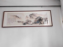 佐羅曼客廳沙發(fā)裝飾畫山水畫辦公室靠山圖背景墻掛畫字畫茶室書房風(fēng)景畫 家和萬(wàn)事興 200×80cm【適合2.5-3米沙發(fā)】 曬單實(shí)拍圖