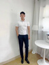 皮爾卡丹高檔休閑褲男春秋冬款加絨加厚商務(wù)高腰彈力直筒寬松西裝褲子男裝 深藍色【春秋款】 32 【建議130-140斤】 曬單實(shí)拍圖