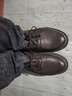 海瀾之家（HLA）皮鞋男鞋子新款百搭商務(wù)休閑鞋男士低幫正裝鞋復(fù)古工裝鞋小馬丁鞋 棕色（HAAGZM2ABa0273 41 曬單實(shí)拍圖