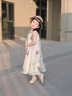 RB KIDS女童連衣裙2025夏裝洋氣時髦小女孩寶寶吊帶裙兒童公主裙子 米白 80 (建議身高70-80cm) 曬單實拍圖