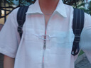 愛(ài)洛斯汀堡（Elos Castle）短袖t恤男夏季薄款休閑套裝男士百搭衣服男裝青少年帥氣三件套裝  MGS010白襯S+純棉T+藍褲 XL【120-140斤】 曬單實(shí)拍圖