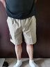 羅蒙（ROMON）短褲2026夏季新款商務(wù)休閑褲男寬松時(shí)尚純棉松緊褲薄款中褲五分褲 深藍色 XXL 建議150-170斤 曬單實(shí)拍圖