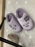百慕傾臣買(mǎi)一送一棉拖鞋女士秋冬季室內家居情侶一對毛絨保暖踩屎感棉拖男 紫色+深灰【主圖款】 38-39 女+42-43男 曬單實(shí)拍圖