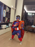 宇龍童話(huà)萬(wàn)圣節兒童服裝美國隊長(cháng)卡通角色扮演cosplay秋冬加絨長(cháng)袖演出服 美國隊長(cháng)秋裝（盾牌披風(fēng)眼罩劍） 100 碼建議身高90-95cm左右 曬單實(shí)拍圖