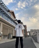 迪伽達短袖T恤男生痞帥美式高街潮流蜘蛛字母哥特風(fēng)印花夏季寬松百搭 JXFS-A1019-白色 XL 曬單實(shí)拍圖
