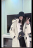 韓璐嬌（hanlujiao）大毛領(lǐng)派克羽絨棉服女2024冬季新款工裝連帽加厚保暖棉襖棉衣外套 米白色 M 曬單實(shí)拍圖