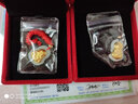岐昌堂天然和田玉足金吊墜項(xiàng)鏈和田玉4D足金真金真玉掛件送長(zhǎng)輩男女禮物 金鑲玉 觀音玉佛一對(duì)（小號(hào)） 曬單實(shí)拍圖
