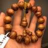 九道一正宗金絲楠木手串檀香木四川拆房老料帝王龍膽滿波紋烏木佛珠 1.5*15顆 臻品金絲楠/精品水波 曬單實拍圖
