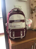 青春最好時(shí)初中生書(shū)包女減負護脊高顏值中學(xué)生大容量韓版時(shí)尚雙肩包五六年級 黑色書(shū)包+掛飾 曬單實(shí)拍圖