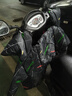 豪爵125踏板摩托車(chē)擋風(fēng)被冬季加絨加厚電瓶電動(dòng)車(chē)擋風(fēng)罩雙面防水 黑色線(xiàn)條-雙面護側-送手套 曬單實(shí)拍圖
