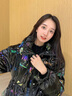 美博鳥（MEIBONIAO）面輕薄羽絨服女2024年新款長款過膝加厚藝考免洗小個羽絨 黑色 S 85-110 曬單實拍圖