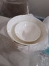 玉蝶景德鎮(zhèn)陶瓷碗家用吃飯大號湯碗面碗日式白色斗笠碗骨瓷米飯碗深盤 7英寸10個裝（推薦大面碗） 曬單實拍圖