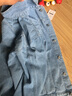 丁古得超大碼春季牛仔夾克外套男寬松工裝牛仔衣胖子肥佬男裝 淺藍色 L 曬單實(shí)拍圖