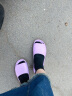 步术 拖鞋女中国台湾进口夏季家居时尚鱼嘴防滑防臭软底轻便静音 水晶紫 L(建议39-41码/鞋长约27.5cm） 实拍图