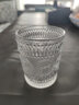 天喜（TIANXI）玻璃杯套裝家用玻璃水杯喝水杯子早餐果汁飲料杯牛奶杯啤酒杯茶杯 【浮雕透明矮款*6】 295ml 曬單實(shí)拍圖