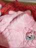 丰腾世家睡衣女士冬季三层加厚夹棉珊瑚绒保暖甜美可爱秋冬款家居服中长款 9907橘红 L码（建议160-165cm/95-115斤） 实拍图