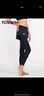 拓勝（TOSWIM）泳褲女運動(dòng)瑜伽長(cháng)褲健身褲防走光褲裙分體長(cháng)褲高腰水母褲 【極速黑鯊】單件褲裙 L 【高165-169cm/重52-60kg】 曬單實(shí)拍圖
