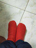媚菲琪3雙雙針兔羊毛襪子女冬天加厚保暖加絨中筒超厚兔毛女士冬季女襪 紅3雙 均碼 曬單實(shí)拍圖