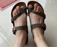 BIRKENSTOCK勃肯德國進口女款復古時尚舒適軟木Mayari夾趾拖鞋 摩卡窄版0071063 39 曬單實拍圖