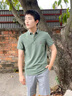真維斯（Jeanswest）polo衫男夏季新款冰絲翻領(lǐng)短袖男士商務(wù)休閑保羅衫上衣服男裝 ABD 505灰色 L 曬單實拍圖