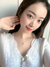 紀思梵鉑金PT950鉆石四葉草項鏈女白金莫桑石項鏈生日送老婆情人節(jié)禮物 鉑金四葉草項鏈(鑲一克拉莫桑石) 默認1 曬單實拍圖