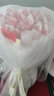 側(cè)目零食diy花束材料包有錢花生日禮品情人節(jié)送女友手工送老公包裝紙 珍珠白+粉滿+長(zhǎng)紗+教程 曬單實(shí)拍圖