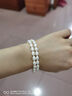 海瞳【精致小米珠】小顆時(shí)尚珍珠手鏈迷你無(wú)核淡水可調節銀扣生日禮物 【精選】雙層手鏈 5-6mm 長(cháng)17cm 曬單實(shí)拍圖