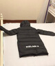 卡爾美（KELME） 兒童長(cháng)款羽絨服男戶(hù)外運動(dòng)學(xué)生連帽保暖大衣足球訓練外套 黑色 150 曬單實(shí)拍圖