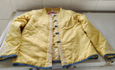 皮爾卡丹（pierre cardin）中國風(fēng)刺繡棉麻棉衣女冬季寬松復古中式盤(pán)扣漢服夾棉棉襖棉服外套 黃色 M【建議85-105斤】 曬單實(shí)拍圖