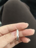 老鳳祥銀戒指男女款足銀碎碎冰情侶對戒生日情人節禮物送老婆女友 足銀碎碎冰情侶對戒*贈品牌禮盒 曬單實(shí)拍圖