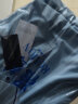 罗蒙（ROMON）冰丝凉感速干短袖t恤男夏季新款男士纯色商务休闲翻领上衣 406浅蓝 175 实拍图