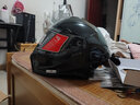 JUST1摩托車(chē)賽道全盔碳纖維頭盔透明鏡片大尾翼機車(chē)男女通用四季款全盔  GLOSS亮黑(贈黑色鏡片+防霧貼) XXL 曬單實(shí)拍圖