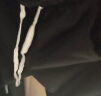 杉努裤子男士夏季春秋款休闲裤学生宽松大码运动束脚青少年卫长裤 K02黑色加绒（松紧） XL 实拍图