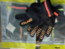 KELME/卡爾美秋冬運(yùn)動(dòng)保暖手套健身跑步防寒針織毛線 可觸屏手套 黑熒光綠 L（21cm*11cm） 曬單實(shí)拍圖