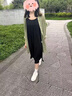獨(dú)孤伽羅真絲外披女開衫中長款桑蠶絲外搭防曬衣2024新款夏季寬松長袖披肩 綠色 M 110斤內(nèi) 曬單實(shí)拍圖
