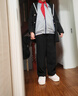 Rindu高個子女生加長褲子180女生秋冬175闊腿褲加絨110cm超長版休閑褲 -黑色-褲長110cm適合身高17 加絨 xl-120-135斤 曬單實拍圖