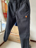 古先森休閑褲男寬松大碼束腳褲春秋季新款工裝褲男士潮牌松緊哈倫長(cháng)褲子 黑色 L 【130-145斤】 曬單實(shí)拍圖