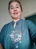 皮爾卡丹媽媽夏裝中國風(fēng)旗袍連衣裙子夏季中老年人女歲中年洋氣質(zhì)婚宴大碼 藍(lán)綠色 3XL 【推薦125-135斤】 曬單實(shí)拍圖