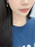 中國黃金（CHINA GOLD）交織四葉草黃金耳環(huán)女足金耳飾品七夕情人節(jié)禮物送女友老婆情人 交織四葉草耳環(huán) 曬單實拍圖