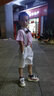 溫格奧 新款兒童禮服男主持人服裝花童禮服六一兒童節(jié)演出服男童西服套裝鋼琴表演服小孩正裝幼兒園畢業(yè)衣服 紅條紋短袖襯衫+短褲+背帶+領(lǐng)結(jié) 110cm建議體重30-37斤 曬單實(shí)拍圖