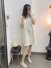 幻潮鳥(niǎo)平底涼鞋女露趾套趾夾趾一字扣平底鞋子女夏季款水鉆珍珠沙灘鞋女 白色 37 曬單實(shí)拍圖
