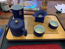 瓷之藝恒黑陶茶壺功夫茶具禮盒陶瓷套裝鎏純銀茶具套裝節(jié)日送禮結(jié)婚婚慶 錦繡山河10頭-藍(lán)砂釉R3c 禮盒裝 曬單實(shí)拍圖
