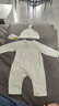papa爬爬秋季新款男女寶寶莫代爾連體衣新生兒爬服嬰兒長袖哈衣 綠色 66cm 曬單實拍圖