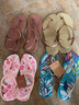 havaianas哈唯納Twist涼鞋女款夏季一字帶海邊休閑可外穿平底鞋子 0154-淺米灰 33 34碼適穿，巴西碼 曬單實(shí)拍圖
