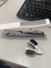 得力（deli）手握式訂書(shū)機外賣(mài)打包用文具辦公用品迷你省力訂書(shū)器手持手拿手捏 0329 白色 贈5盒釘+1個(gè)起釘器 曬單實(shí)拍圖