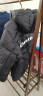 茵宝（Umbro） 男女同款羽绒服冬季字母连帽可拆卸鸭绒保暖外套 凝眸黑 XL 实拍图