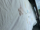 棉花使者床單四件套純棉可愛(ài)卡通四件套水洗棉四件套全棉兒童女孩床上用品 款式1水洗棉【白色-云朵】+抱枕 1.5米床-被套2.0米X2.3米-四件套 曬單實(shí)拍圖